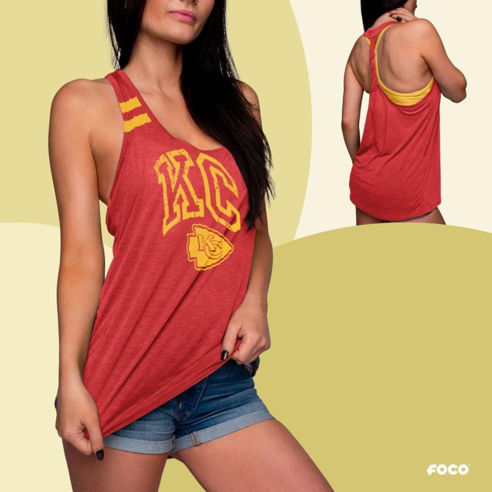 NFL KC top *still new ! *worn once for 4 hours **